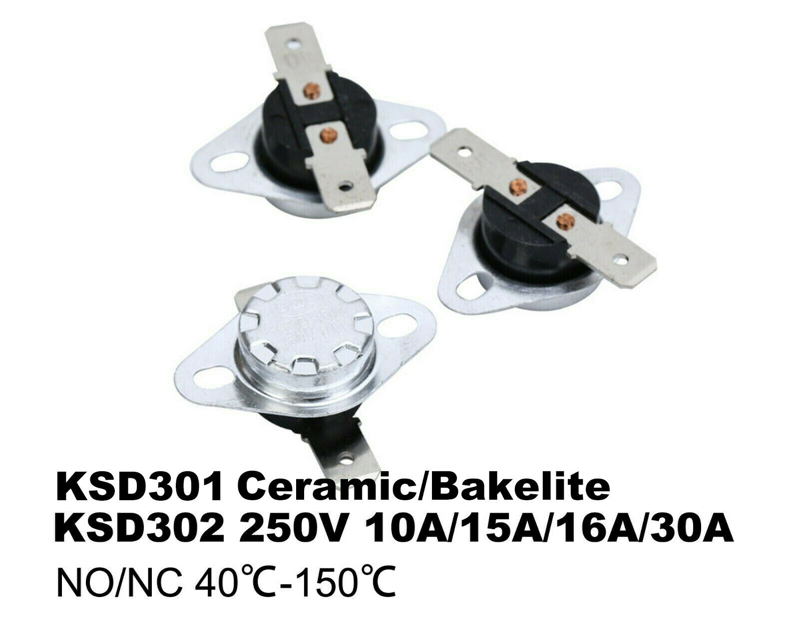 KSD301/302 Temperature control Switch 10A15A16A30A Thermostat  40-150℃ sensor US