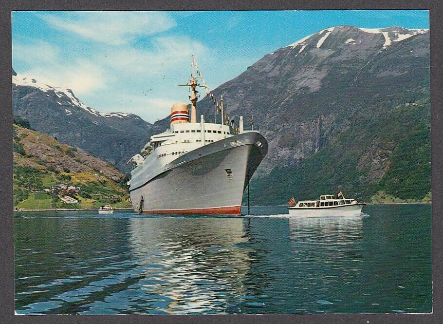 Norwegian America Line M/s Sagafjord Postcard