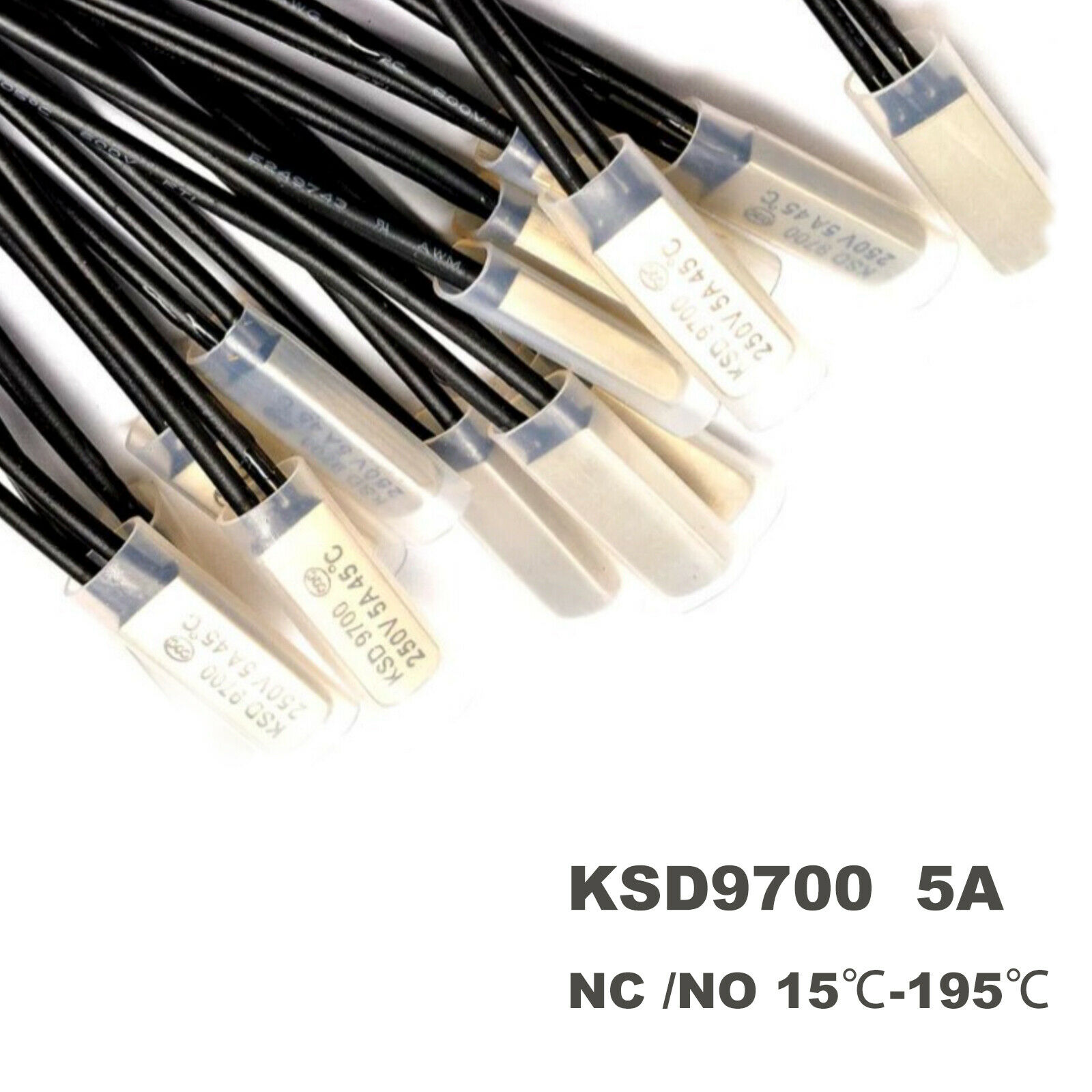 KSD9700 Bimetal Temperature Control Switch 5A NC /NO 15-195℃  Thermostat Thermal