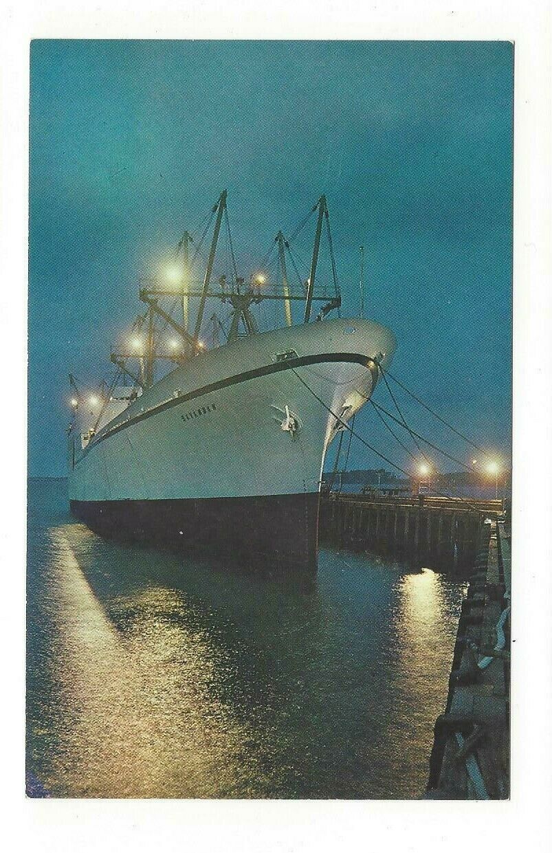 Vintage Postcard - N.s. Savannah - Nuclear Powered Merchant Ship