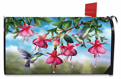 Flight Of The Hummingbirds Spring Magnetic Mailbox Cover Floral Briarwood Lane
