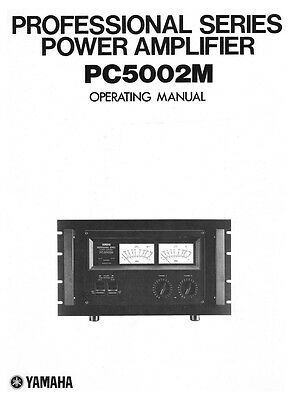 Yamaha PC-5002-M Amplifier Owners Manual